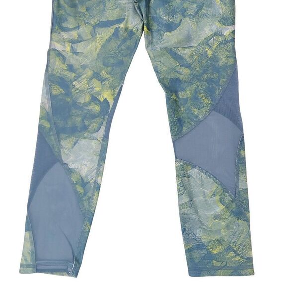 Under Armour Leggings Womens Medium Green Compression HeatGear Capri Athleisure - Picture 7 of 10